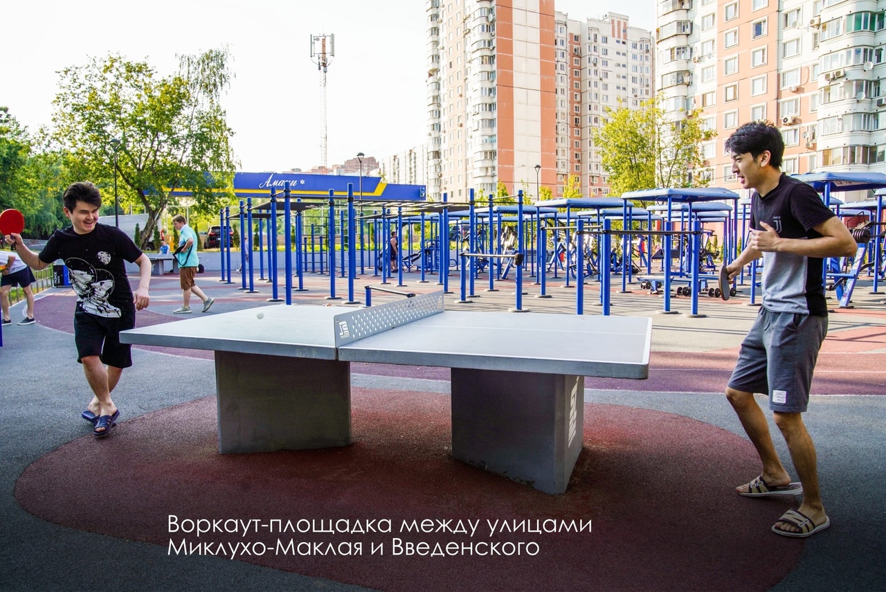 Воркаут-площадка между улицами Миклухо-Маклая и Введенского, Москва